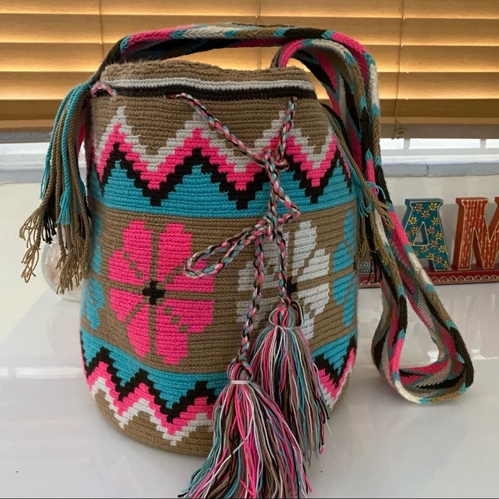 Colombian Wayuu Mochila Boho Cross body Bag